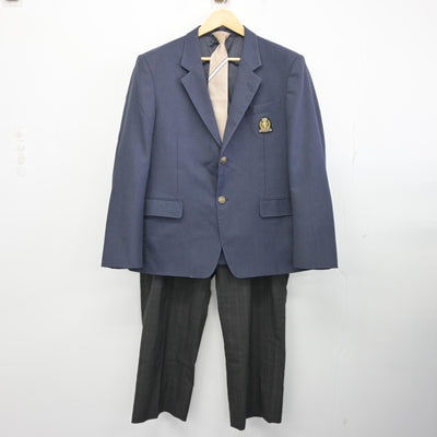 【中古】大阪府 佐野工科高等学校 男子制服 3点 (ブレザー・ズボン) sf100324