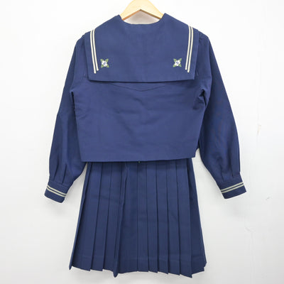 【中古】山形県 日本大学山形高等学校 女子制服 3点 (セーラー服・スカート) sf100334