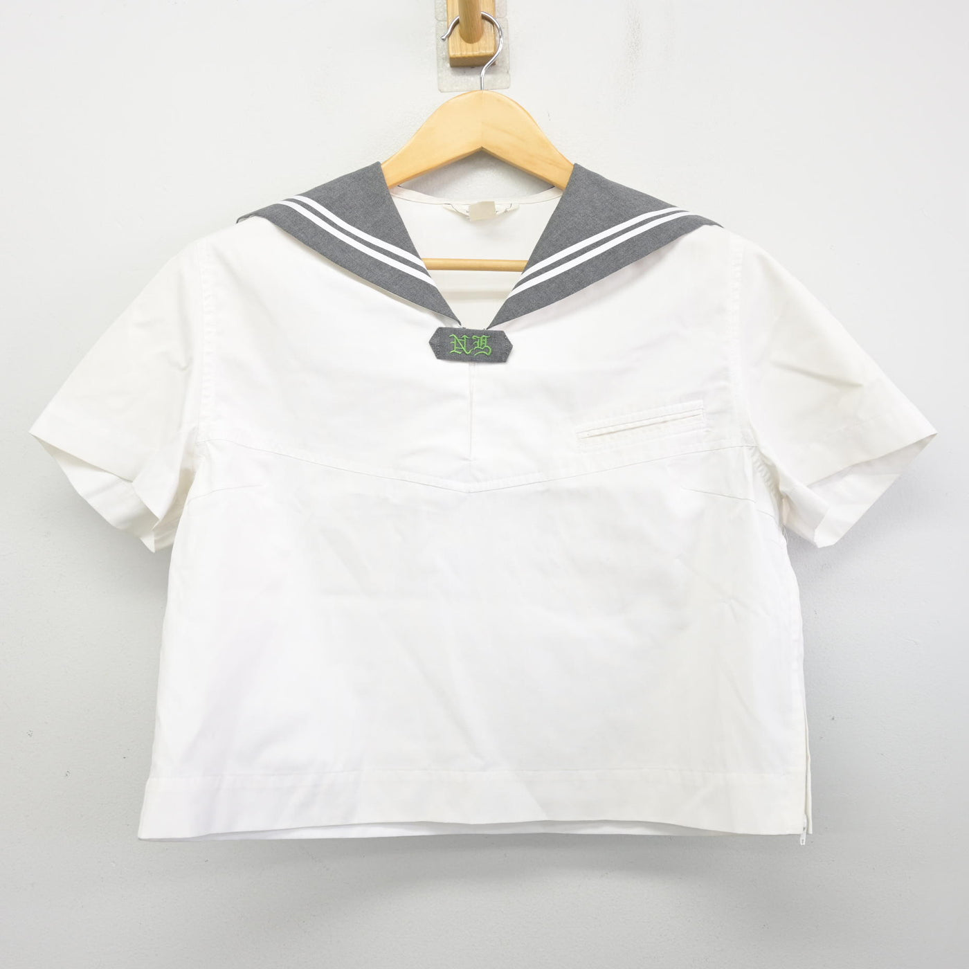 【中古】山形県 日本大学山形高等学校 女子制服 2点 (セーラー服・スカート) sf100335