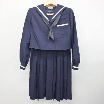 【中古】熊本県 東部中学校 女子制服 3点 (セーラー服・ジャンパースカート) sf100347