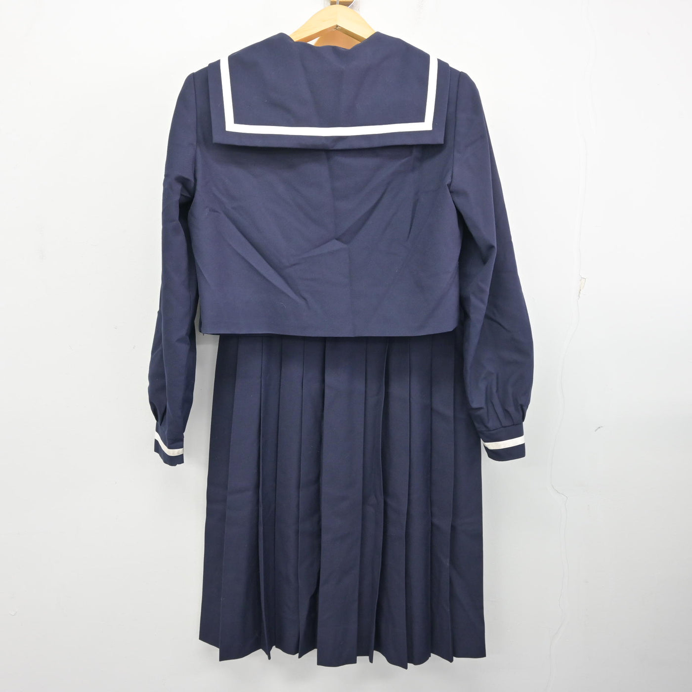 【中古】熊本県 東部中学校 女子制服 3点 (セーラー服・ジャンパースカート) sf100347