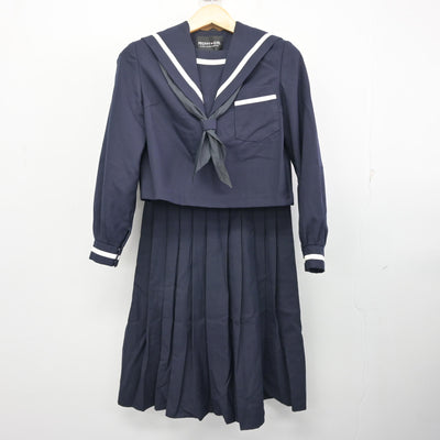 【中古】熊本県 東部中学校 女子制服 3点 (セーラー服・ジャンパースカート) sf100348