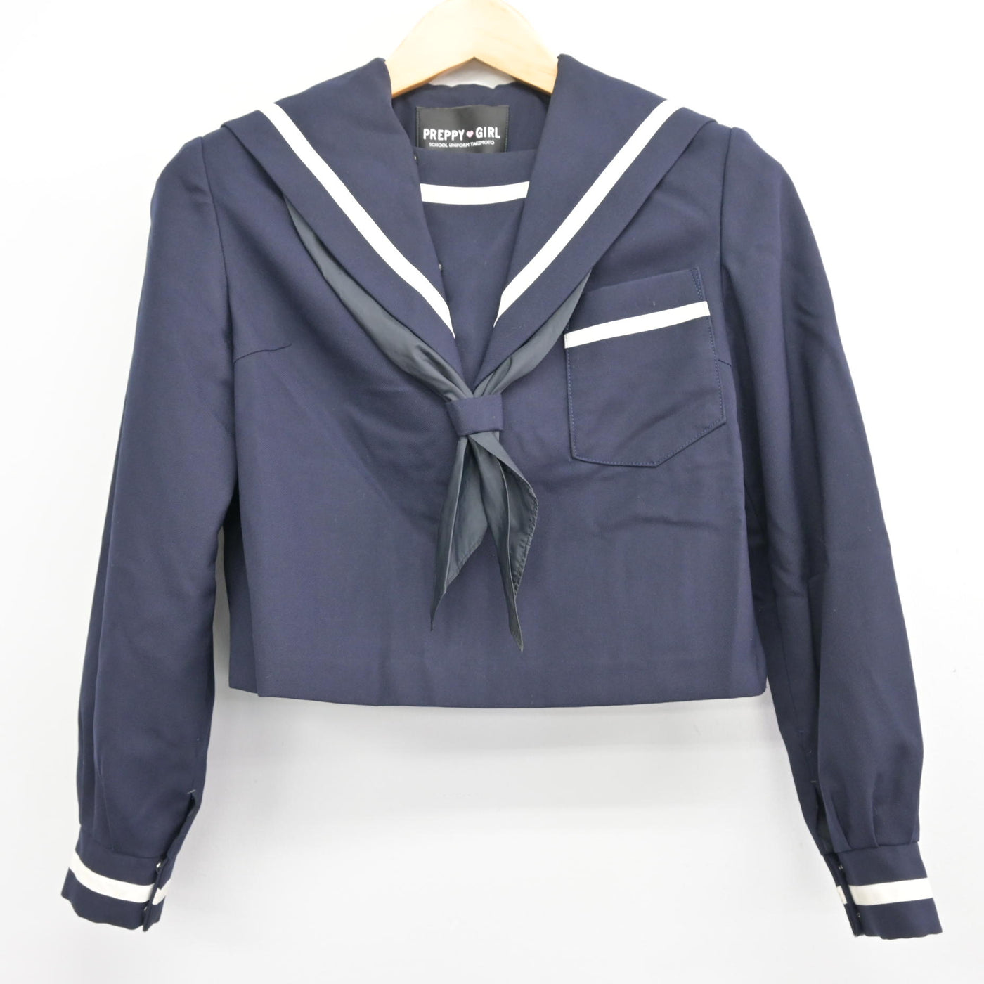 【中古】熊本県 東部中学校 女子制服 3点 (セーラー服・ジャンパースカート) sf100348