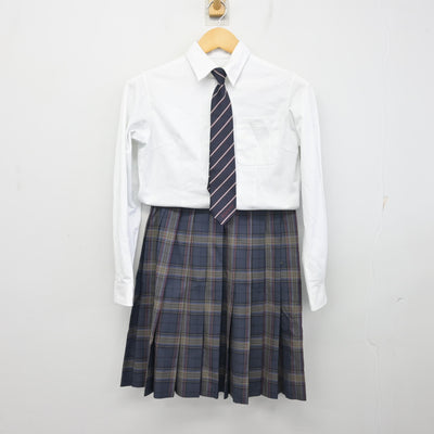 【中古】北海道 札幌北斗高等学校 女子制服 4点 (ブレザー・シャツ・スカート) sf100361