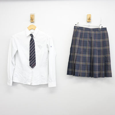 【中古】北海道 札幌北斗高等学校 女子制服 4点 (ブレザー・シャツ・スカート) sf100361
