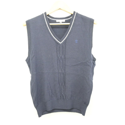 【中古】千葉県 西武台千葉高等学校 女子制服 2点 (ニットベスト・スカート) sf100363