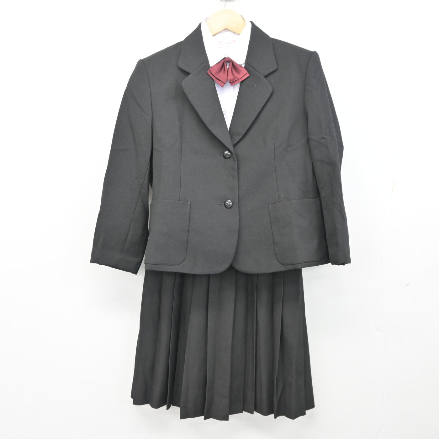 【中古】鹿児島県 玉龍中学校 女子制服 4点 (ブレザー・シャツ・スカート) sf100370