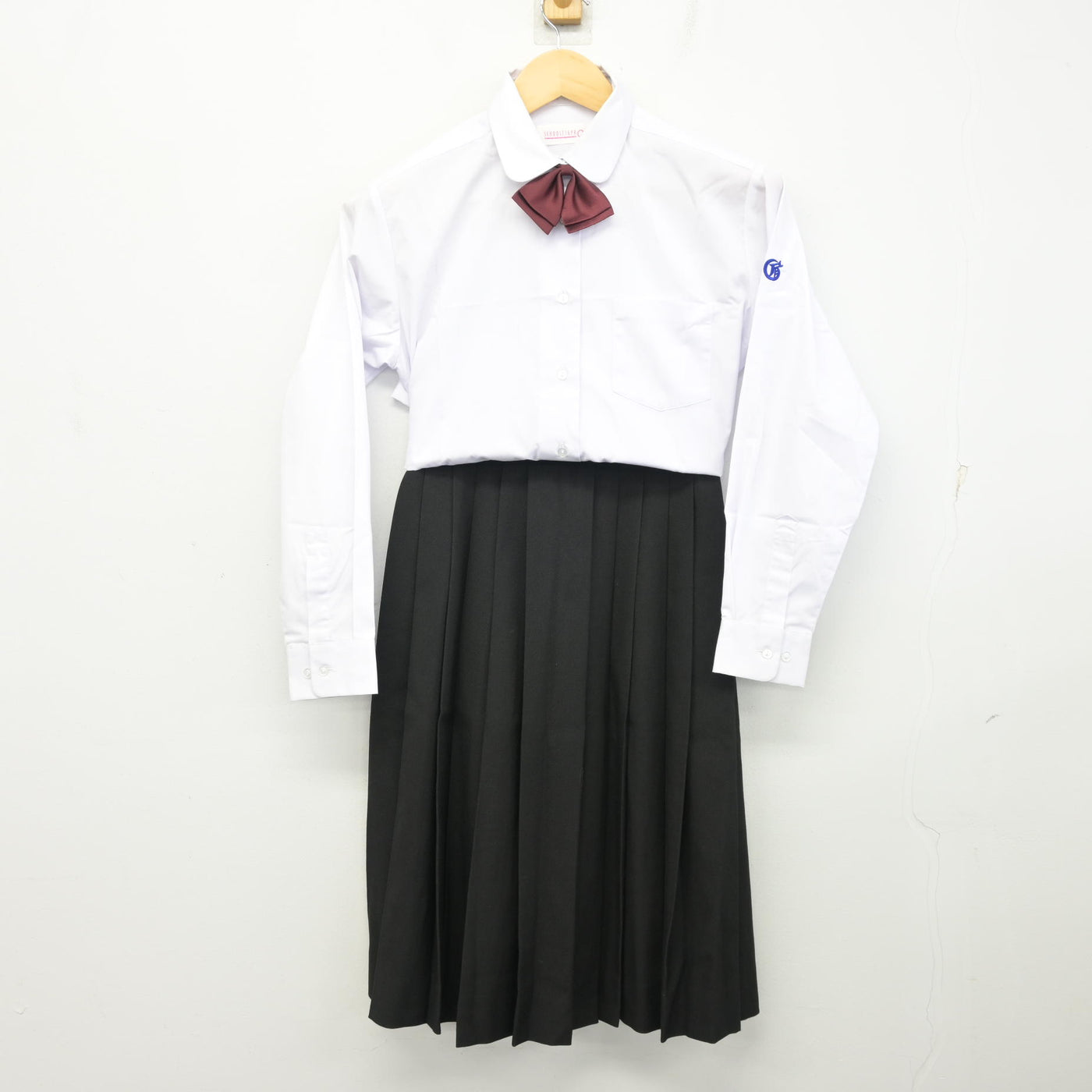 【中古】鹿児島県 玉龍中学校 女子制服 4点 (ブレザー・シャツ・スカート) sf100370