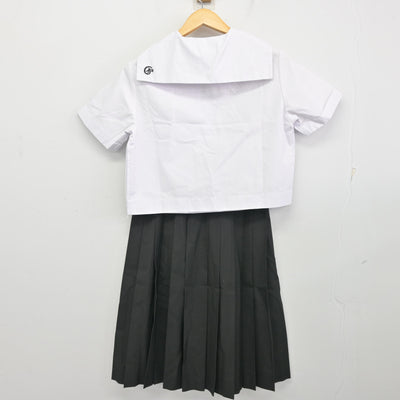 【中古】鹿児島県 玉龍中学校 女子制服 2点 (セーラー服・スカート) sf100372