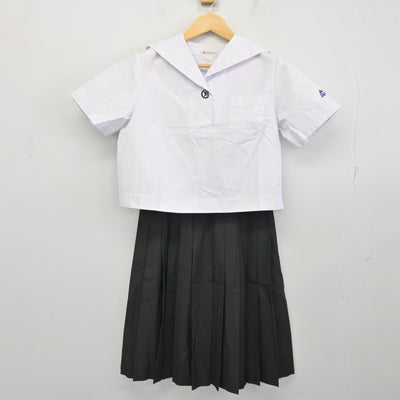 【中古】鹿児島県 玉龍中学校 女子制服 2点 (セーラー服・スカート) sf100372