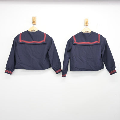【中古】広島県 広島三育小学校 女子制服 2点 (セーラー服) sf100379