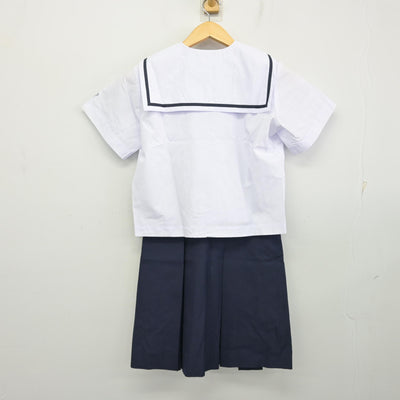 【中古】広島県 広島三育小学校 女子制服 2点 (セーラー服・スカート) sf100381
