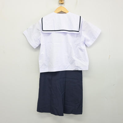 【中古】広島県 広島三育小学校 女子制服 2点 (セーラー服・スカート) sf100382