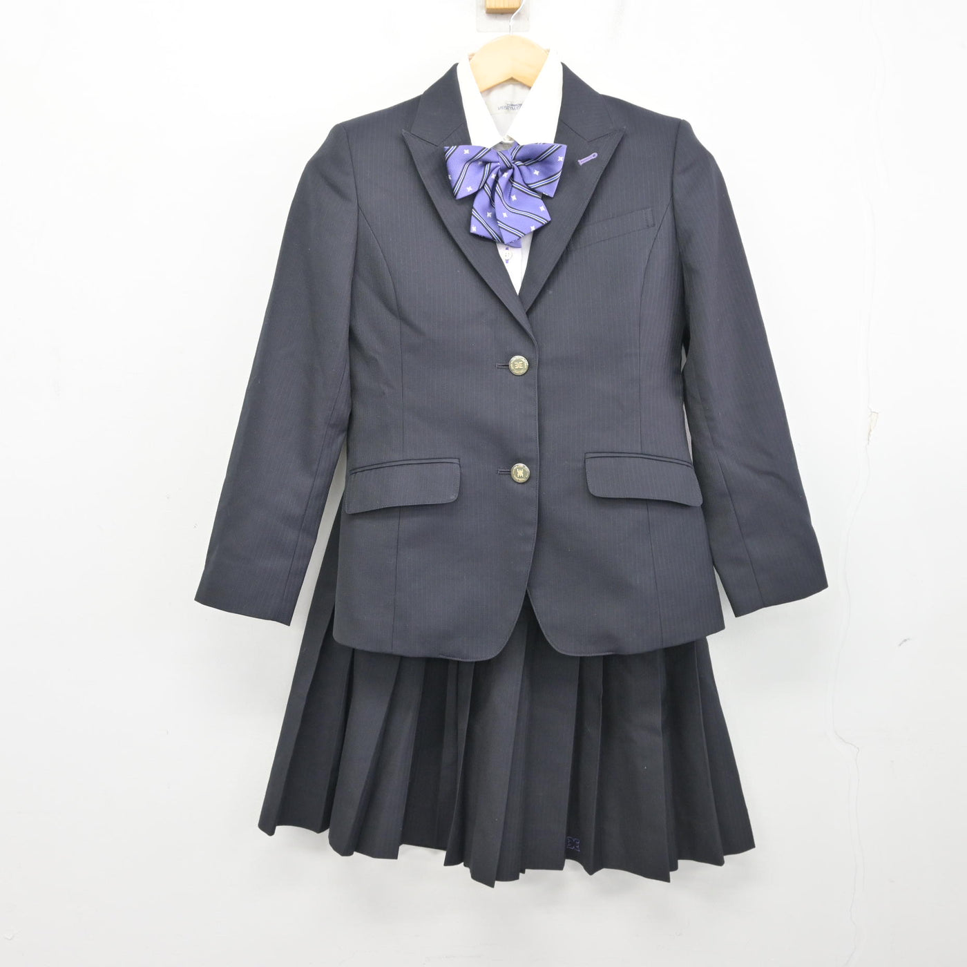 【中古】宮城県 仙台東高等学校 女子制服 4点 (ブレザー・シャツ・スカート) sf100386