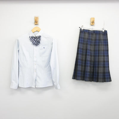 【中古】東京都 東洋大学京北高等学校 女子制服 5点 (ブレザー・ニット・シャツ・スカート) sf100387