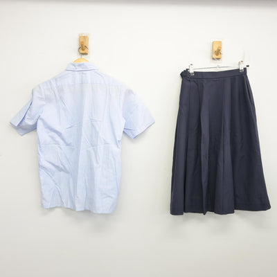 【中古】東京都 足立区立第四中学校 女子制服 2点 (シャツ・スカート) sf100391