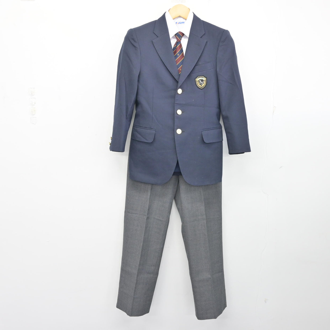 【中古】東京都 足立区立第十中学校 男子制服 4点 (ブレザー・シャツ・ズボン) sf100397