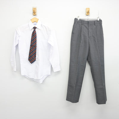 【中古】東京都 足立区立第十中学校 男子制服 4点 (ブレザー・シャツ・ズボン) sf100397