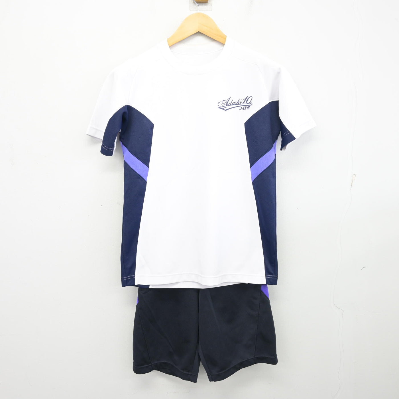 【中古】東京都 足立区立第十中学校 男子制服 2点 (体操服 上・体操服 下) sf100402