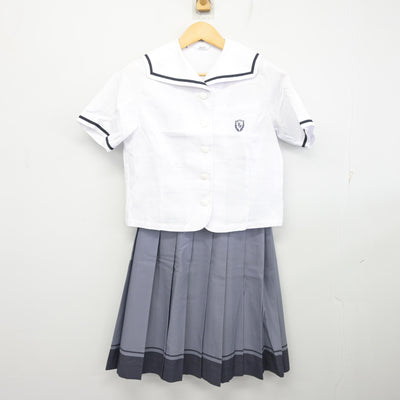 【中古】兵庫県 神戸野田高等学校 女子制服 2点 (セーラー服・スカート) sf100404