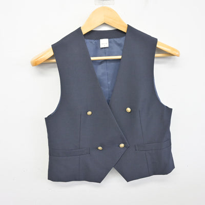 【中古】山形県 寒河江高等学校 女子制服 2点 (ベスト・スカート) sf100414