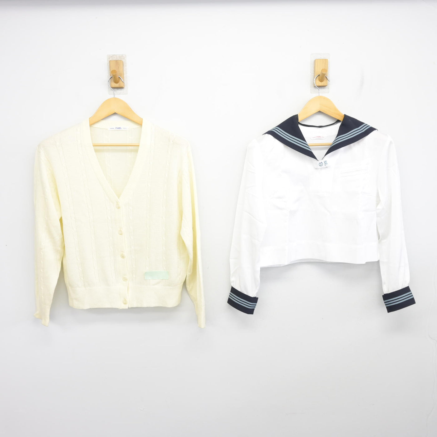 【中古】東京都 大妻中野中学校・高等学校 女子制服 3点 (セーラー服・ニット) sf100417
