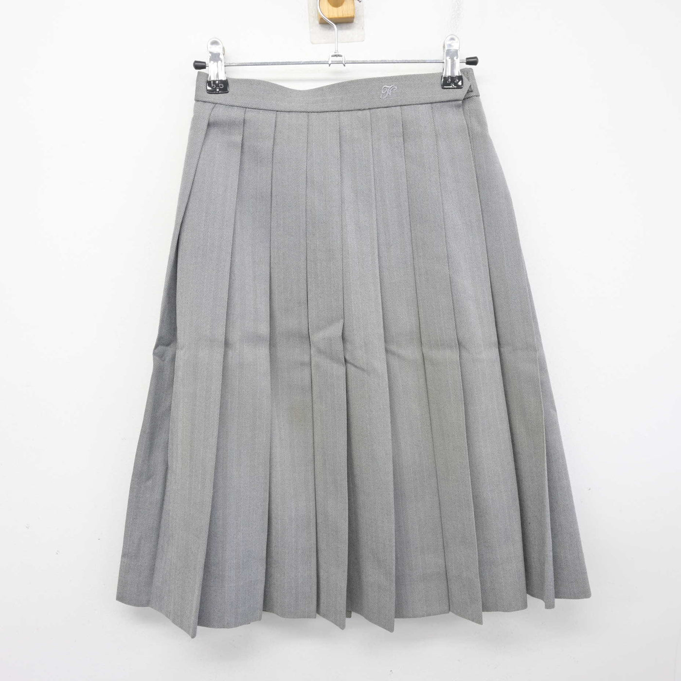 【中古】富山県 富山西高等学校 女子制服 4点 (ブレザー・ニットベスト・スカート) sf100434