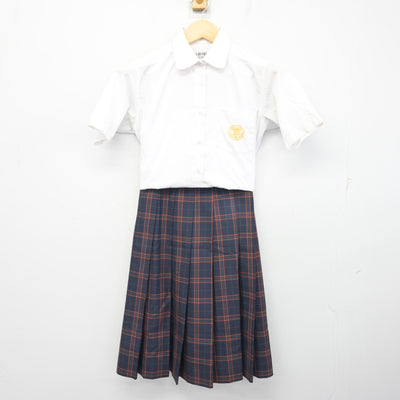 【中古】大阪府 大阪桐蔭中学校・高等学校 女子制服 3点 (ベスト・シャツ・スカート) sf100439