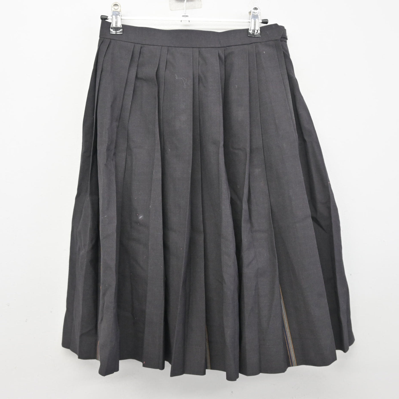 【中古】広島県 崇徳中学校・高等学校 女子制服 3点 (ニット・スカート) sf100444
