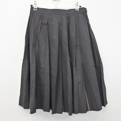 【中古】広島県 崇徳中学校・高等学校 女子制服 3点 (ニット・スカート) sf100444