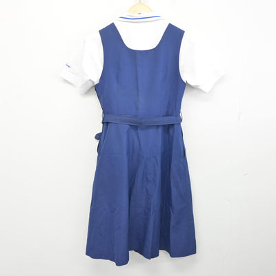 【中古】広島県 国泰寺中学校 女子制服 2点 (シャツ・ジャンパースカート) sf100446