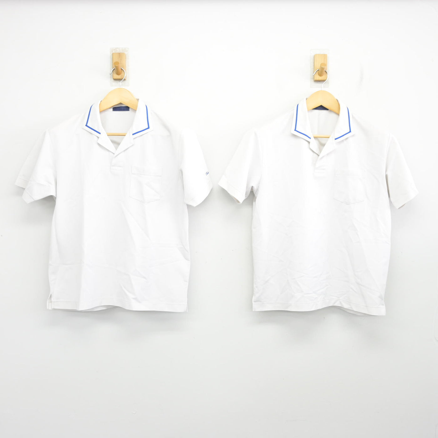 【中古】広島県 国泰寺中学校 女子制服 2点 (シャツ) sf100447