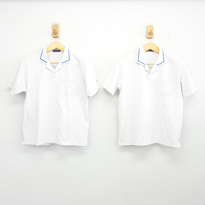 【中古】広島県 国泰寺中学校 女子制服 2点 (シャツ) sf100447