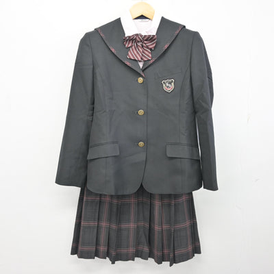 【中古】福岡県 九州産業大学付属九州産業高等学校 女子制服 5点 (ブレザー・シャツ・スカート) sf100449