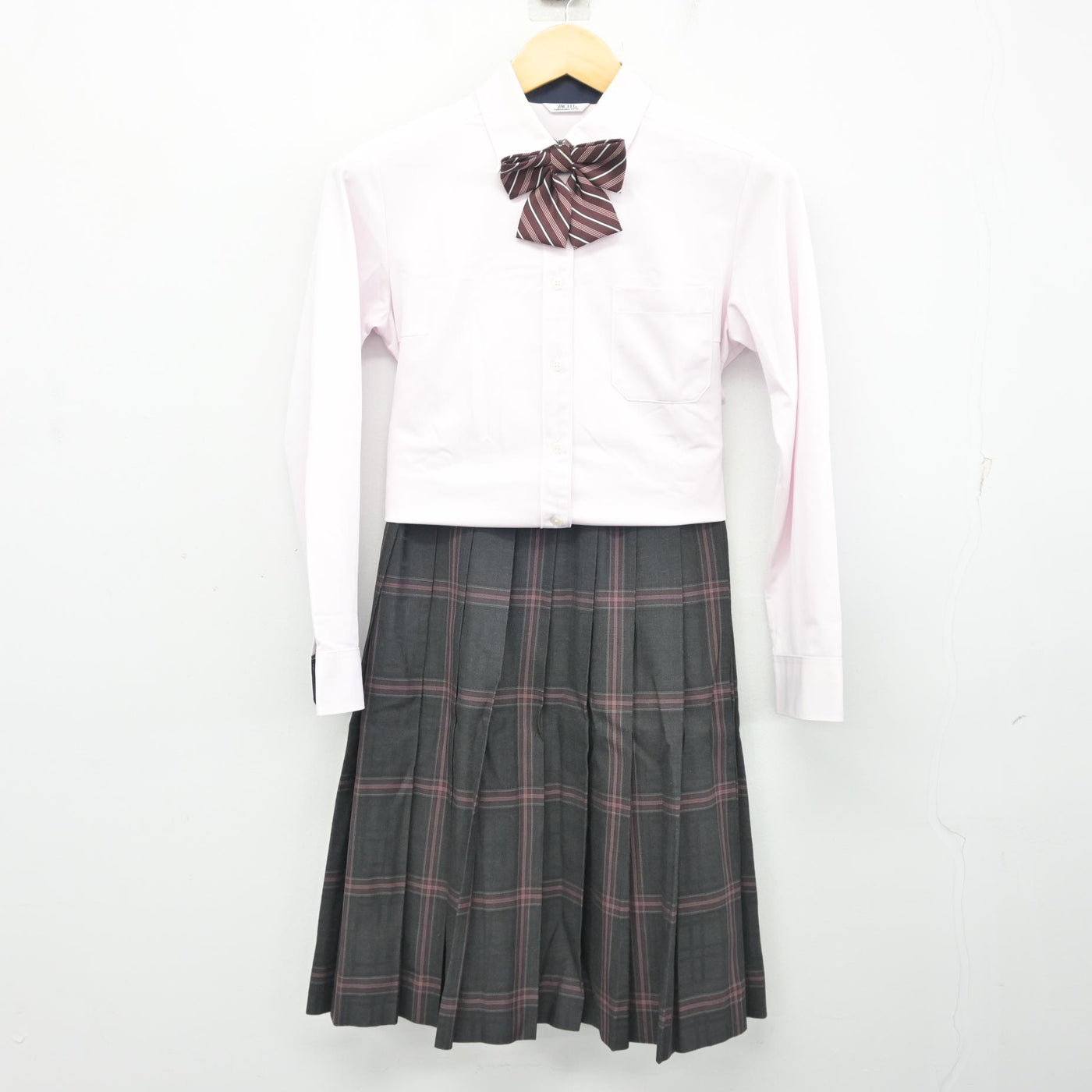 【中古】福岡県 九州産業大学付属九州産業高等学校 女子制服 5点 (ブレザー・シャツ・スカート) sf100449