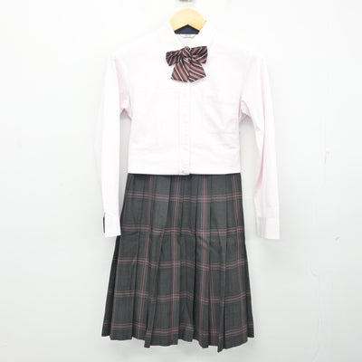 【中古】福岡県 九州産業大学付属九州産業高等学校 女子制服 5点 (ブレザー・シャツ・スカート) sf100449