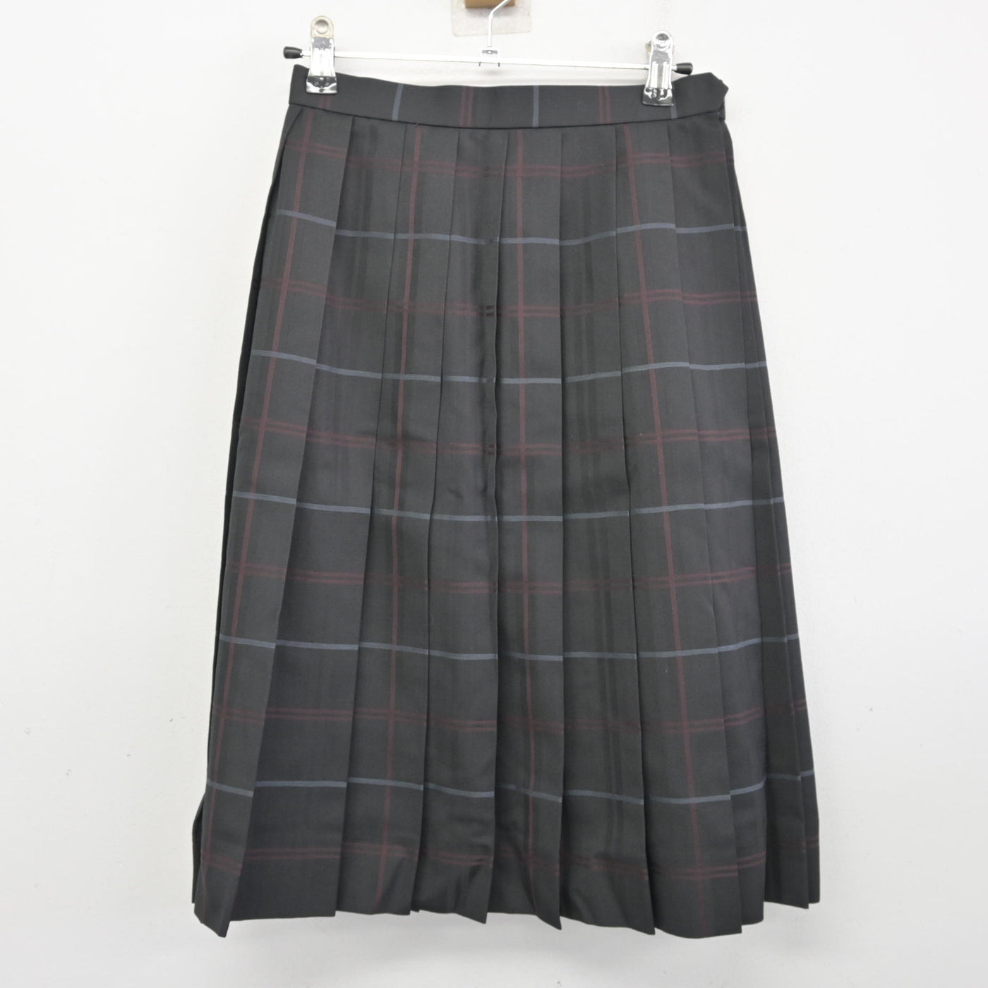 【中古】福岡県 九州産業大学付属九州産業高等学校 女子制服 3点 (ニットベスト・ブラウス・スカート) sf100452