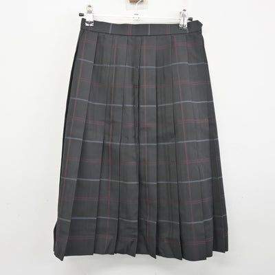 【中古】福岡県 九州産業大学付属九州産業高等学校 女子制服 3点 (ニットベスト・ブラウス・スカート) sf100452