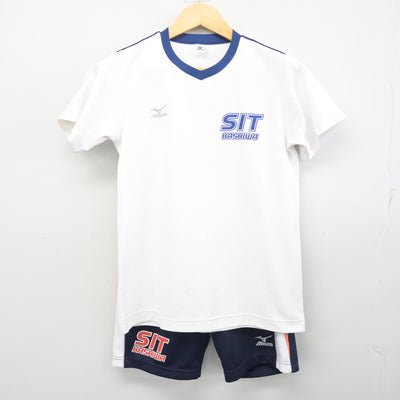 【中古】千葉県 芝浦工業大学柏中学高等学校 女子制服 3点 (体操服 上・体操服 下) sf100456