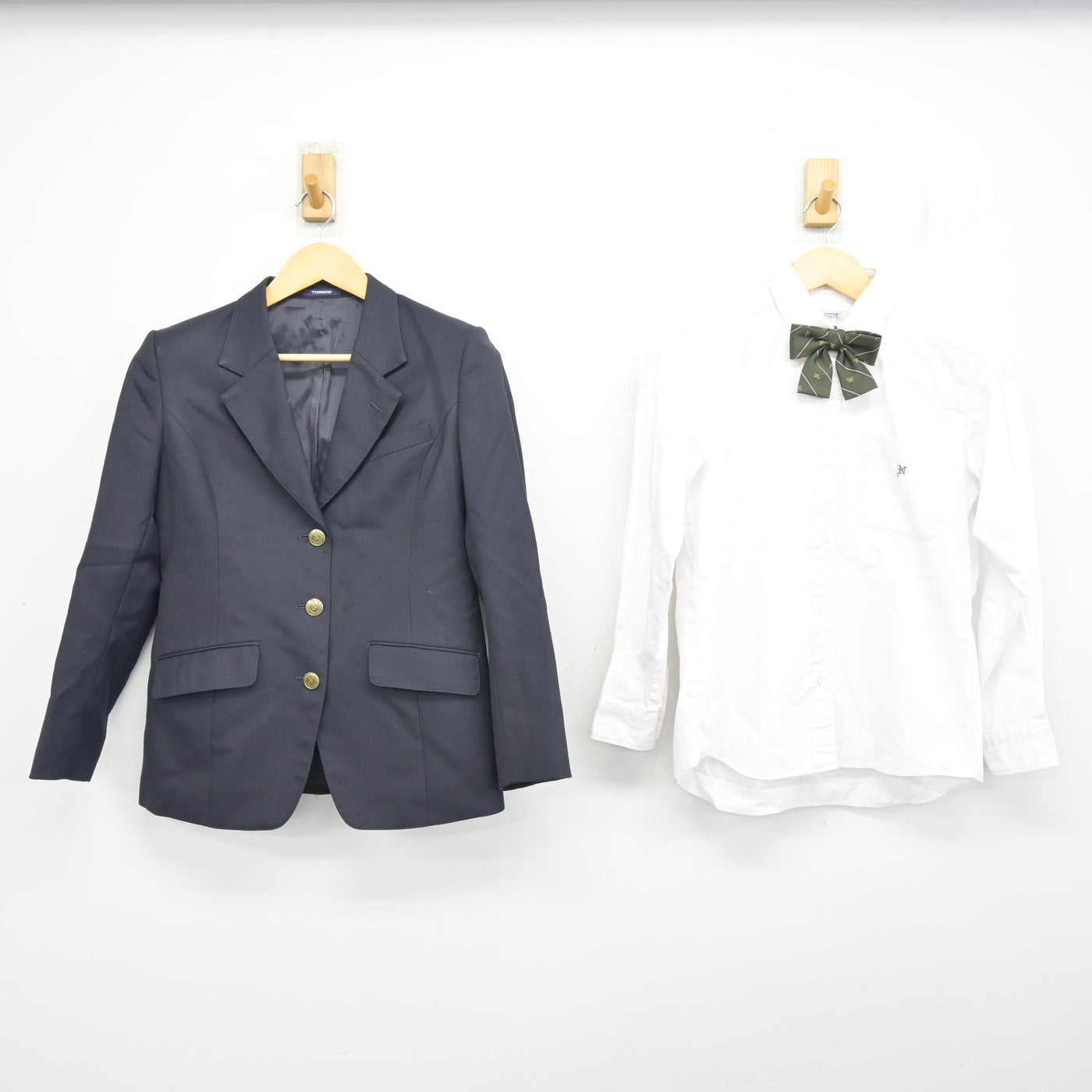【中古】東京都 日本大学第一中学校・高等学校 女子制服 3点 (ブレザー・シャツ) sf100462