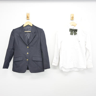【中古】東京都 日本大学第一中学校・高等学校 女子制服 3点 (ブレザー・シャツ) sf100462