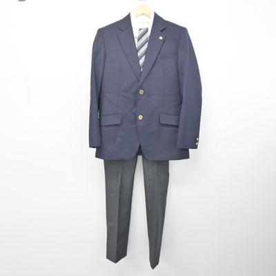 【中古】東京都 日本工業大学駒場高等学校 男子制服 7点 (ブレザー・シャツ・ズボン) sf100469