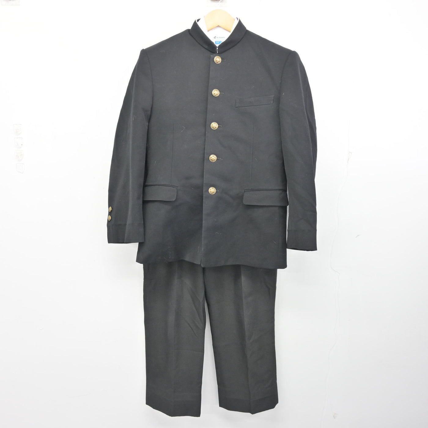 【中古】香川県 仁尾中学校 男子制服 3点 (学ラン・シャツ・ズボン) sf100473