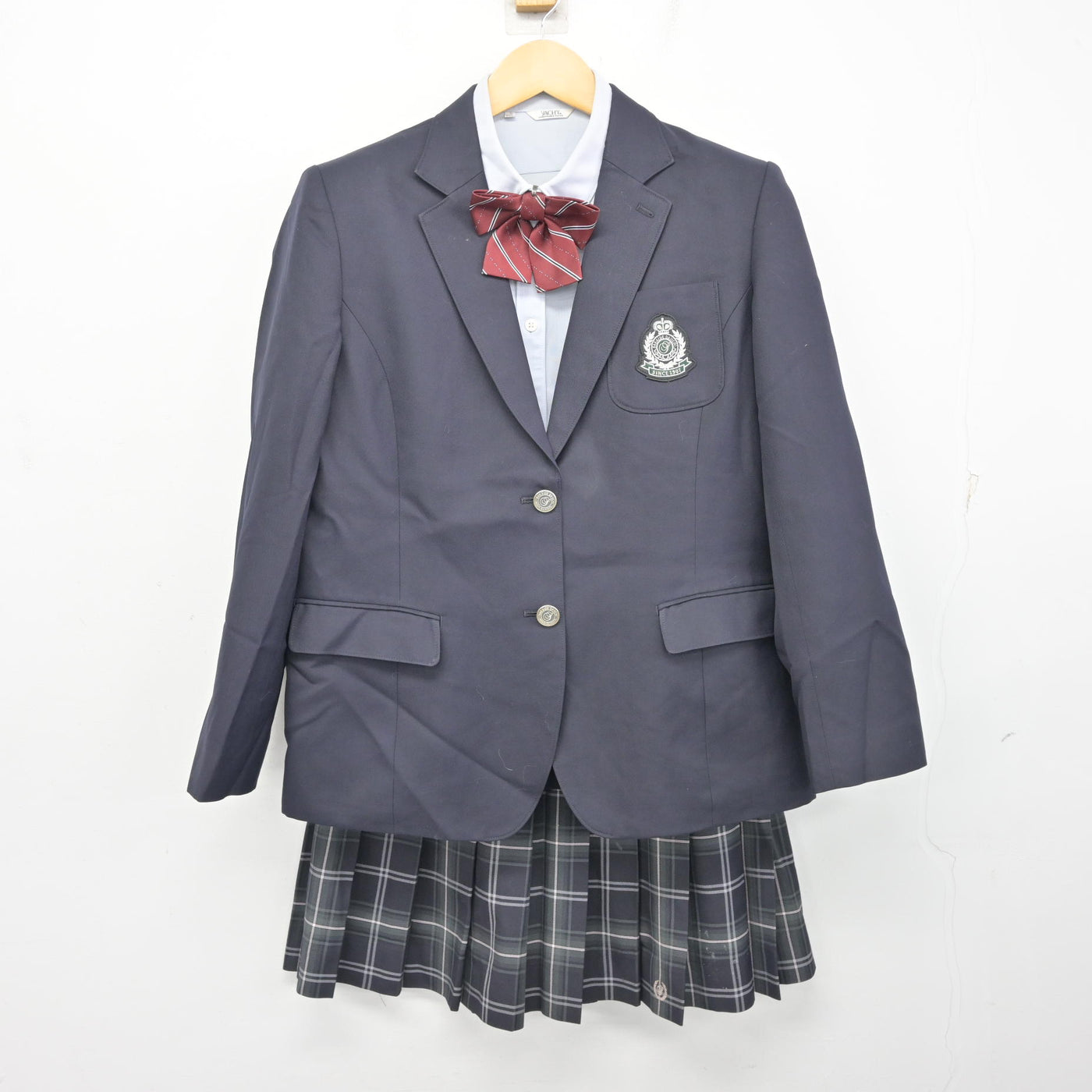 【中古】香川県 坂出第一高等学校 女子制服 4点 (ブレザー・シャツ・スカート) sf100477