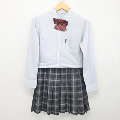 【中古】香川県 坂出第一高等学校 女子制服 4点 (ブレザー・シャツ・スカート) sf100477