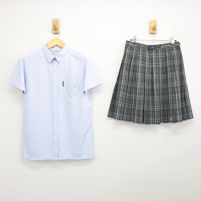 【中古】香川県 坂出第一高等学校 女子制服 2点 (シャツ・スカート) sf100478