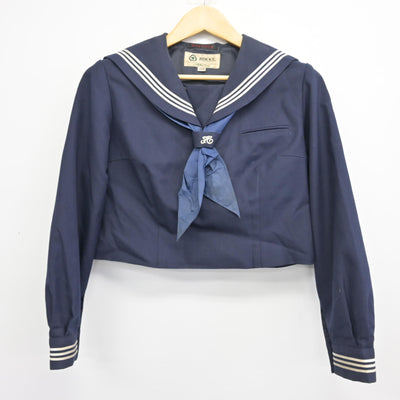 【中古】東京都 篠崎中学校 女子制服 3点 (セーラー服・ジャンパースカート) sf100482