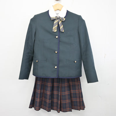【中古】大阪府 大阪桐蔭中学校 女子制服 5点 (ブレザー・ベスト・シャツ・スカート) sf100493