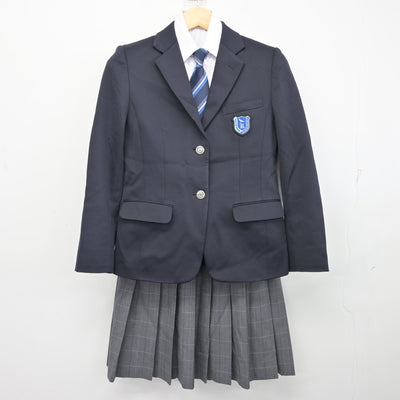 【中古】三重県 川越町立川越中学校 女子制服 4点 (ブレザー・シャツ・スカート) sf100502