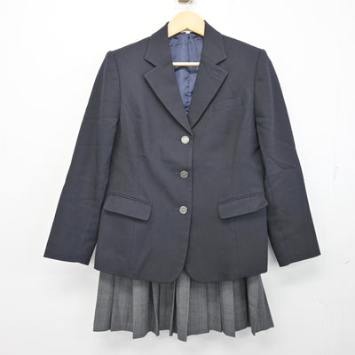 【中古】神奈川県 横浜栄高等学校 女子制服 4点 (ブレザー・スカート・スカート) sf100517